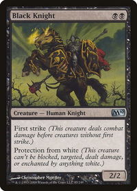 Black Knight - Magic 2010 (M10) (M10) #85 - Uncommon Magic: The Gathering Trading Card