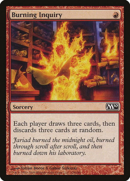 Burning Inquiry - Magic 2010 (M10) Magic: The Gathering trading card