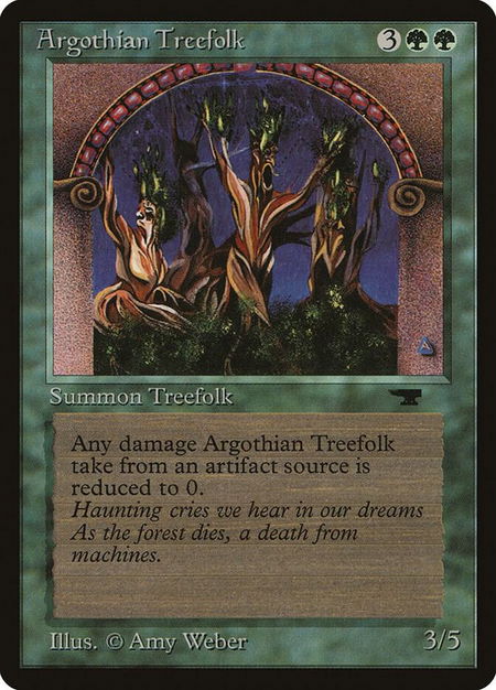 Argothian Treefolk - Antiquities Magic: The Gathering trading card