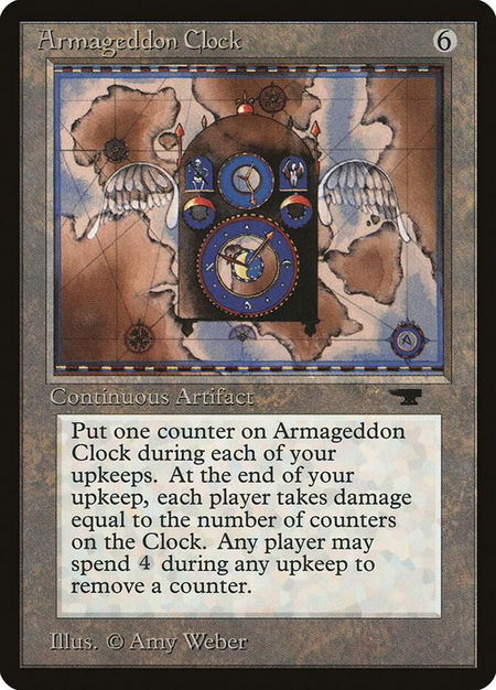 Armageddon Clock - Antiquities Magic: The Gathering trading card
