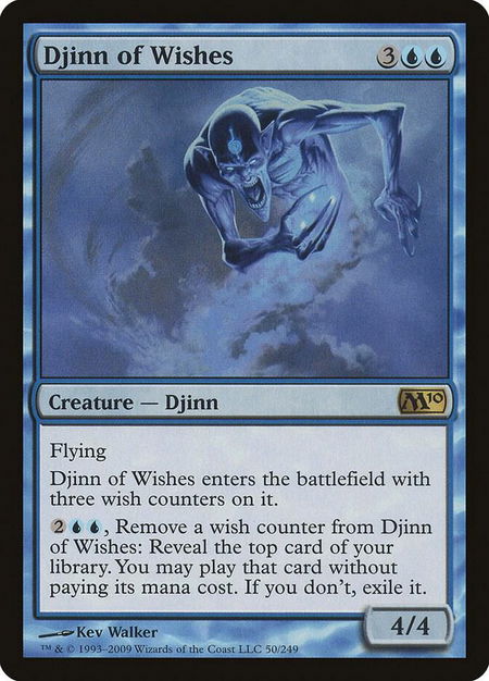 Djinn of Wishes - Magic 2010 (M10) Magic: The Gathering trading card