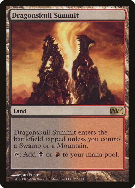 Dragonskull Summit - Magic 2010 (M10) Magic: The Gathering trading card