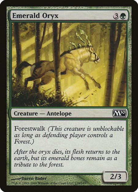 Emerald Oryx - Magic 2010 (M10) Magic: The Gathering trading card
