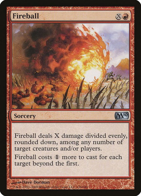 Fireball - Magic 2010 (M10) Magic: The Gathering trading card