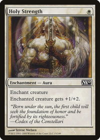 Holy Strength - Magic 2010 (M10) (M10) #15 - Common Magic: The Gathering Trading Card