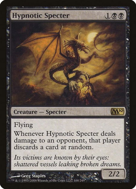 Hypnotic Specter - Magic 2010 (M10) Magic: The Gathering trading card
