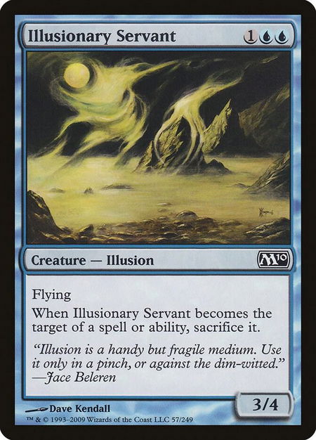 Illusionary Servant - Magic 2010 (M10) Magic: The Gathering trading card