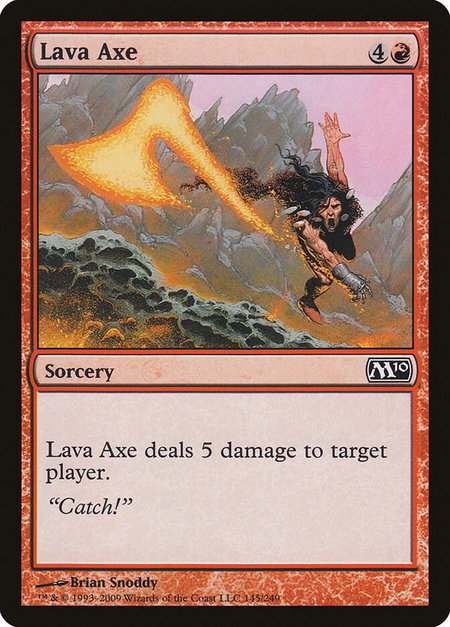 Lava Axe - Magic 2010 (M10) Magic: The Gathering trading card