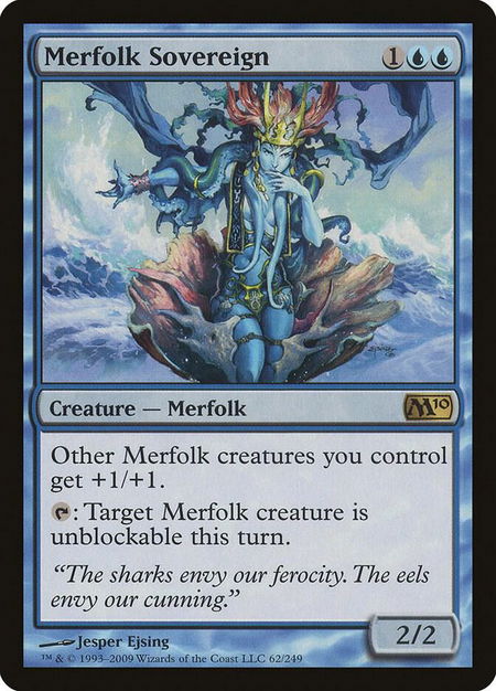Merfolk Sovereign - Magic 2010 (M10) Magic: The Gathering trading card
