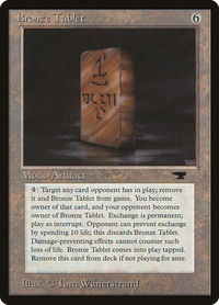 Bronze Tablet - Antiquities (ATQ) #42 - Rare Magic: The Gathering Trading Card