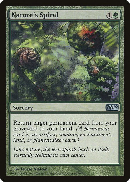 Nature's Spiral - Magic 2010 (M10) Magic: The Gathering trading card