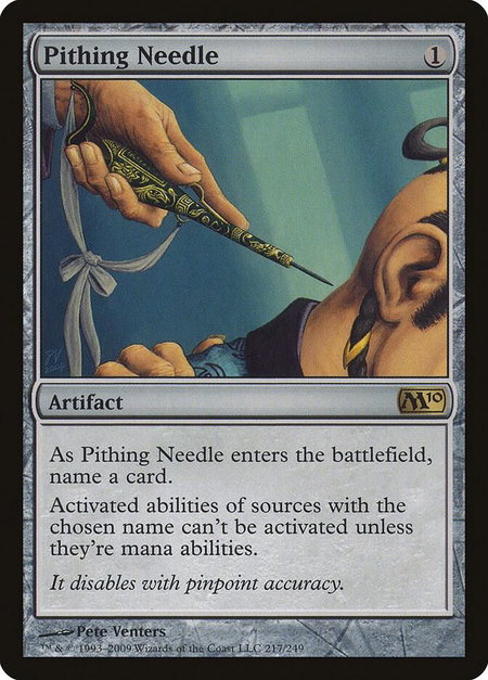Pithing Needle - Magic 2010 (M10) Magic: The Gathering trading card