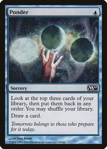 Ponder - Magic 2010 (M10) (M10) #68 - Common Magic: The Gathering Trading Card