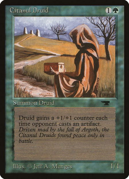 Citanul Druid - Antiquities Magic: The Gathering trading card