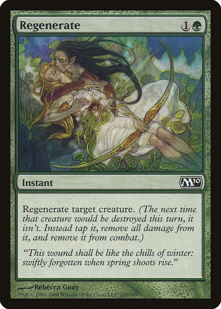 Regenerate - Magic 2010 (M10) Magic: The Gathering trading card