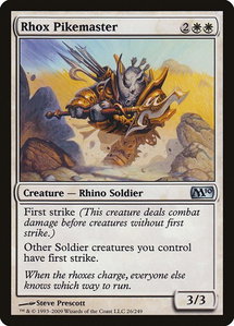 Rhox Pikemaster - Magic 2010 (M10) (M10) #26 - Uncommon Magic: The Gathering Trading Card
