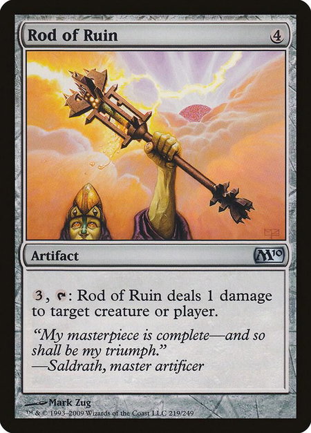 Rod of Ruin - Magic 2010 (M10) Magic: The Gathering trading card