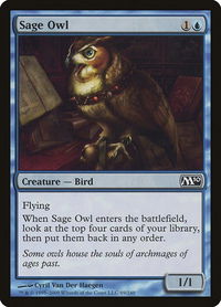 Sage Owl - Magic 2010 (M10) (M10) #69 - Common Magic: The Gathering Trading Card