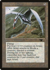 Clockwork Avian - Antiquities (ATQ) #45 - Rare Magic: The Gathering Trading Card