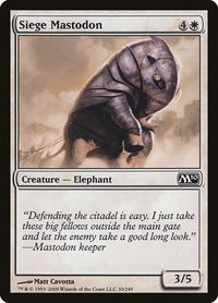 Siege Mastodon - Magic 2010 (M10) (M10) #30 - Common Magic: The Gathering Trading Card