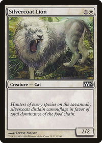 Silvercoat Lion - Magic 2010 (M10) (M10) #32 - Common Magic: The Gathering Trading Card