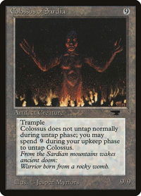 Colossus of Sardia - Antiquities (ATQ) #46 - Rare Magic: The Gathering Trading Card