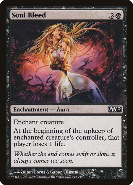 Soul Bleed - Magic 2010 (M10) Magic: The Gathering trading card