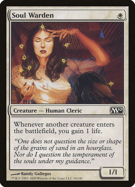 Soul Warden - Magic 2010 (M10) Magic: The Gathering trading card
