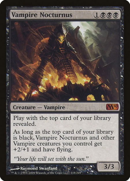 Vampire Nocturnus - Magic 2010 (M10) Magic: The Gathering trading card