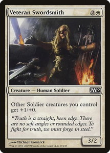 Veteran Swordsmith - Magic 2010 (M10) (M10) #39 - Common Magic: The Gathering Trading Card