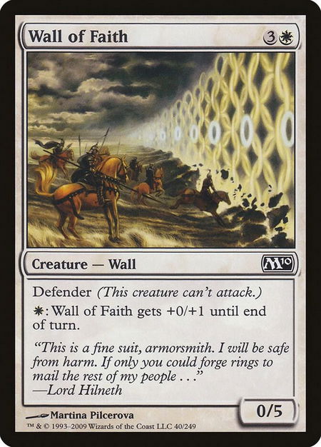 Wall of Faith - Magic 2010 (M10) Magic: The Gathering trading card