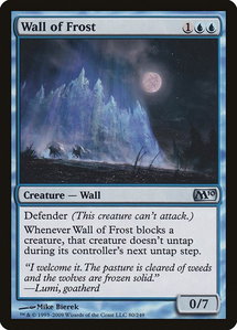 Wall of Frost - Magic 2010 (M10) (M10) #80 - Uncommon Magic: The Gathering Trading Card