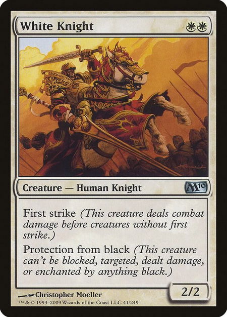 White Knight - Magic 2010 (M10) Magic: The Gathering trading card