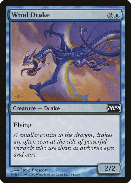 Wind Drake - Magic 2010 (M10) Magic: The Gathering trading card