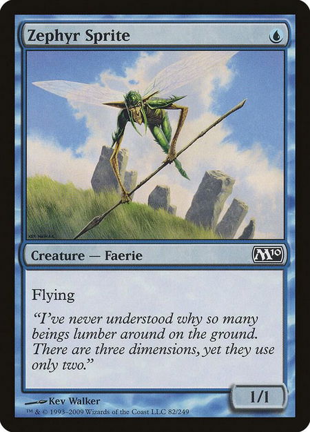 Zephyr Sprite - Magic 2010 (M10) Magic: The Gathering trading card