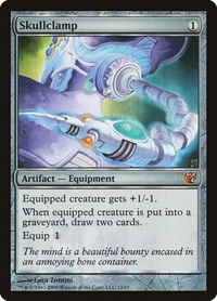 Skullclamp - From the Vault: Exiled (V09) #12 - Mythic Magic: The Gathering Trading Card
