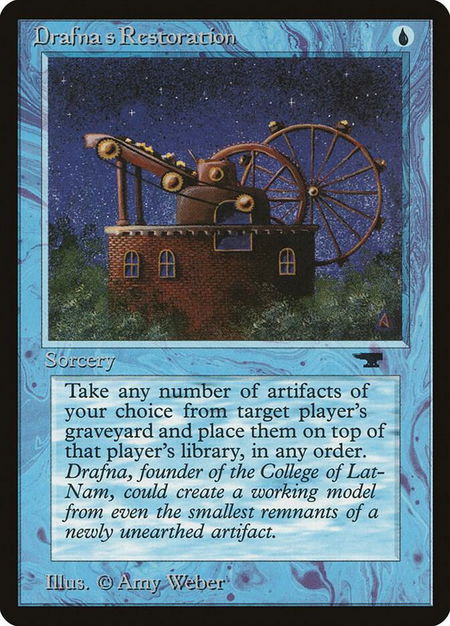 Drafna's Restoration - Antiquities Magic: The Gathering trading card