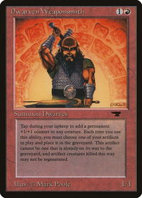 Dwarven Weaponsmith - Antiquities (ATQ) #25 - Uncommon Magic: The Gathering Trading Card