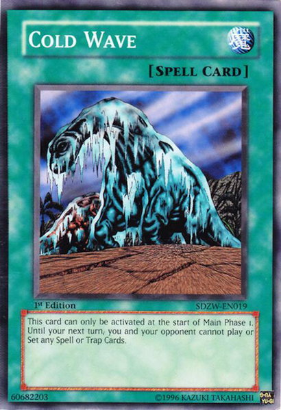 Cold Wave trading card from Structure Deck: Zombie World Cold Wave - Structure Deck: Zombie World YuGiOh trading card