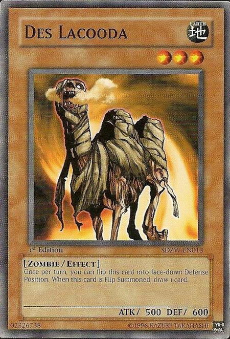 Des Lacooda trading card from Structure Deck: Zombie World Des Lacooda - Structure Deck: Zombie World YuGiOh trading card