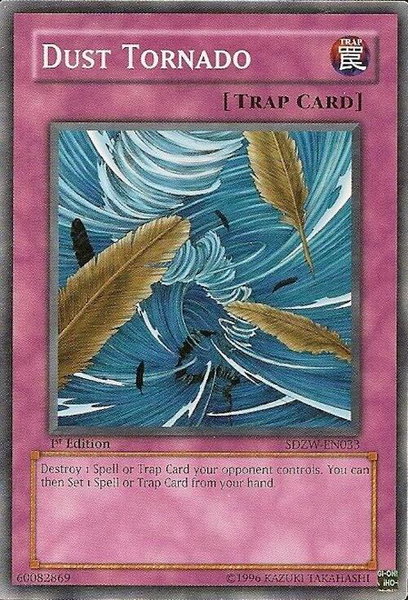 Dust Tornado trading card from Structure Deck: Zombie World Dust Tornado - Structure Deck: Zombie World YuGiOh trading card