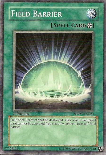 Field Barrier - Structure Deck: Zombie World YuGiOh trading card