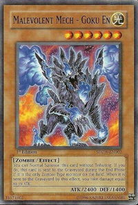 Malevolent Mech - Goku En - Structure Deck: Zombie World (SDZW) #SDZW-EN002 - Common / Short Print YuGiOh Trading Card