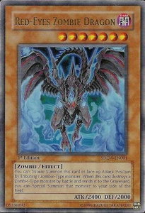 Red-Eyes Zombie Dragon - Structure Deck: Zombie World (SDZW) #SDZW-EN001 - Ultra Rare YuGiOh Trading Card
