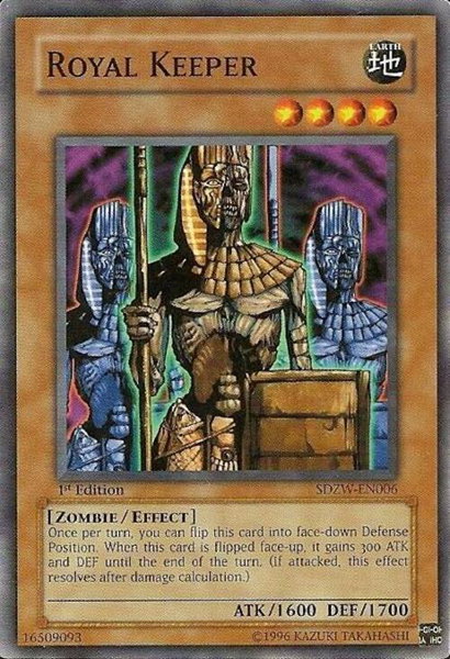 Royal Keeper trading card from Structure Deck: Zombie World Royal Keeper - Structure Deck: Zombie World YuGiOh trading card
