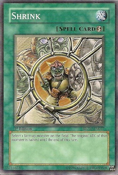 Shrink trading card from Structure Deck: Zombie World Shrink - Structure Deck: Zombie World YuGiOh trading card