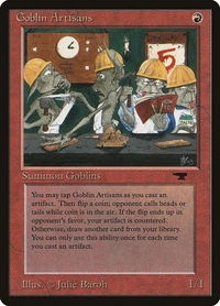 Goblin Artisans - Antiquities (ATQ) #26 - Uncommon Magic: The Gathering Trading Card