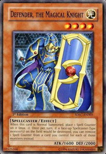 Defender, The Magical Knight - Structure Deck: Spellcaster's Command (SDSC) #SDSC-EN003 - Common / Short Print YuGiOh Trading Card