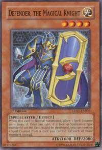 Defender, The Magical Knight - Structure Deck: Spellcaster's Command (SDSC) #SDSC-EN003 - Common / Short Print YuGiOh Trading Card