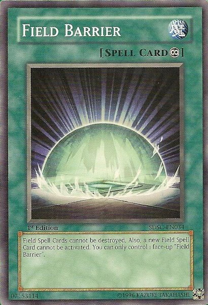 Field Barrier - Structure Deck: Spellcaster's Command YuGiOh trading card